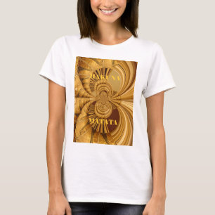 Golden Giraffe Art Print T-shirt