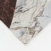 Golden Giraffe Desert Landscape & Marble Mountain Fleece Deken (Hoek)