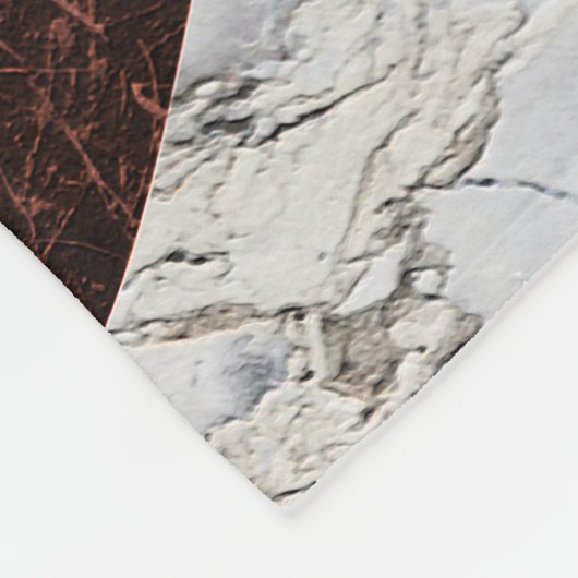 Golden Giraffe Desert Landscape & Marble Mountain Fleece Deken (Hoek)