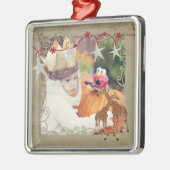 Golden Giraffe Sterrennacht Foto Ornament (Links)