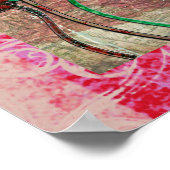 Golden Giraffes roze Poster voor de Twilight Kunst (Hoek)