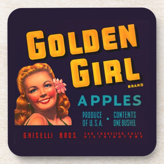 Golden Girl Apples Bier Onderzetter (Voorkant)