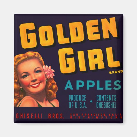 Golden Girl Apples Magneet (Voorkant)