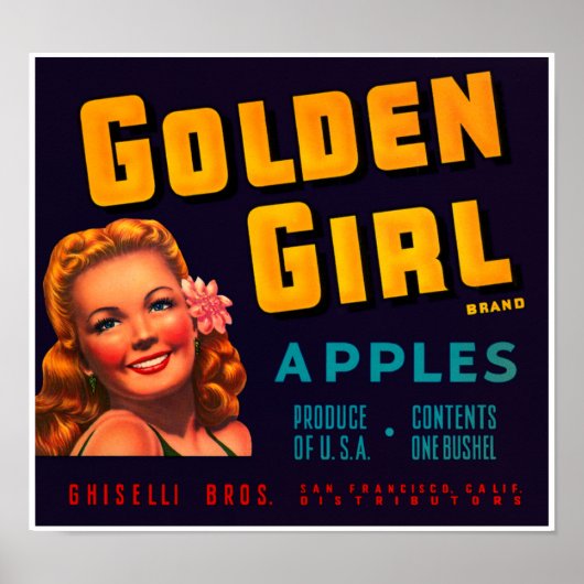Golden Girl Apples Poster (Voorkant)
