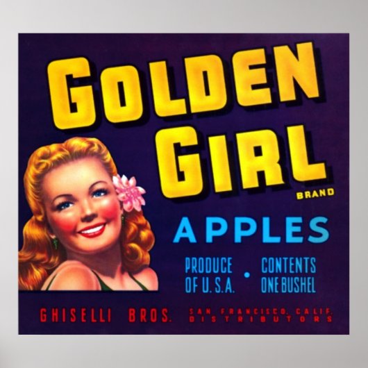 Golden Girl Apples Poster (Voorkant)
