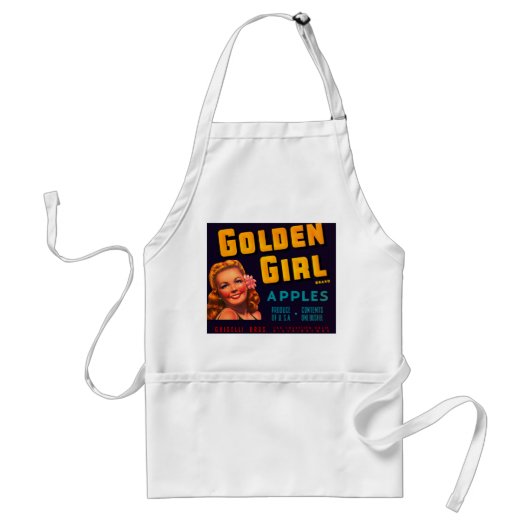 Golden Girl Apples Standaard Schort (Voorkant)