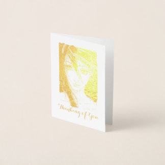 Golden Girl Bericht, Denken aan jou Folie Kaarten