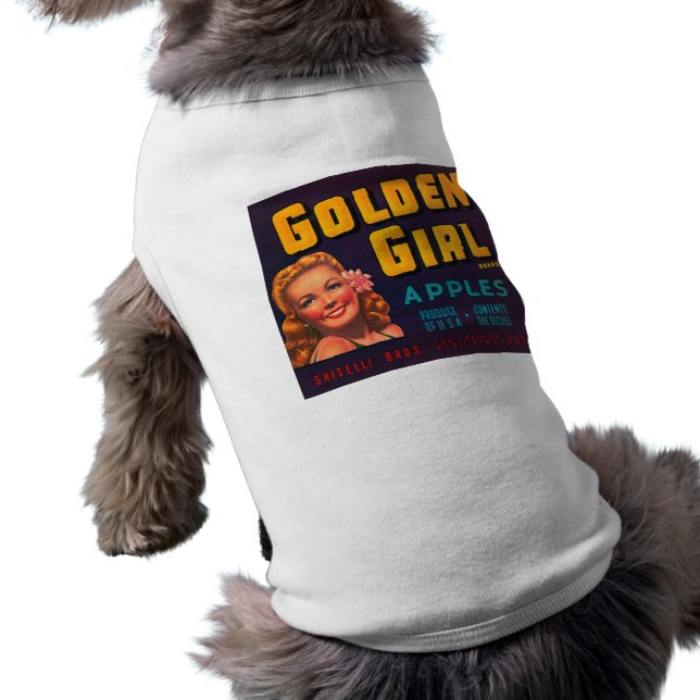 Golden Girl Brand Apples  reclame T-shirt (Achterkant)