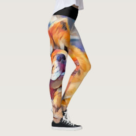 GOLDEN GIRL chow volledige patroon Leggings