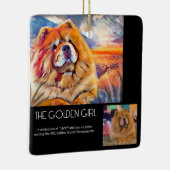 GOLDEN GIRL custom voor Joanne keramische ornament (Rechts)