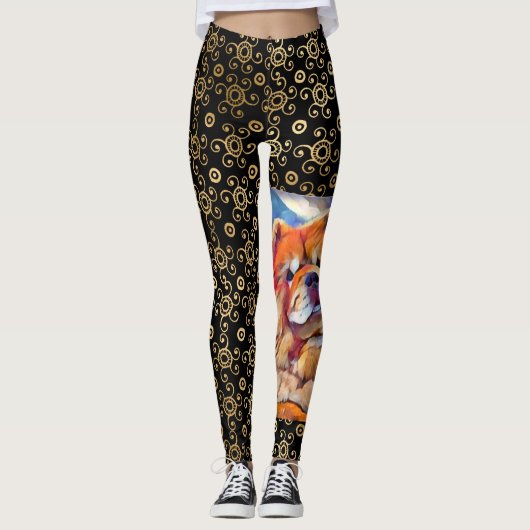 GOLDEN GIRL custom voor Joanne Leggings (Voorkant)