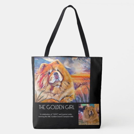 GOLDEN GIRL custom voor Joanne tas (Voorkant)