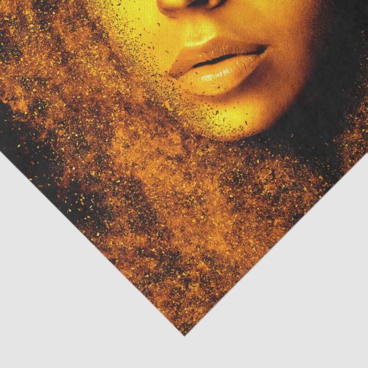 Golden Girl Decoupage Tissue Tissuepapier (Detail)