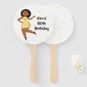 Golden Girl Handwaaier (Voorkant en achterkant)