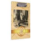 Golden Girl Mode Moderne Elegante Vintage Klembord (Rechts)