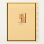 Golden Girl Mode Moderne Elegante Vintage Planner (Achterkant)
