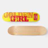 GOLDEN GIRL Skateboard, 7 ¾-inch deck Persoonlijk Skateboard (Horizontaal)