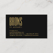 Golden Girl Wimpers en wenkbrauwen Salon Visitekaartje (Achterkant)