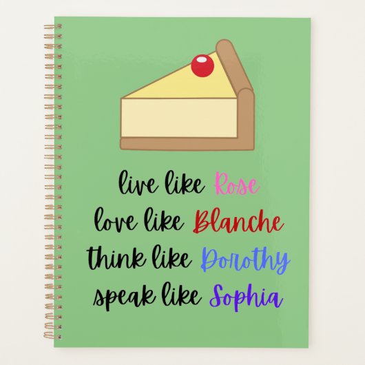 Golden Girls Life Wisdom Planner (Voorkant)