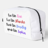 Golden Girls Life Wisdom Typography Toilettasje (Rechterhoek)