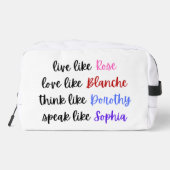 Golden Girls Life Wisdom Typography Toilettasje (Achterkant)