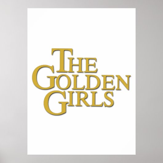 Golden Girls Logo Poster (Voorkant)