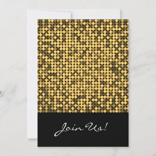 Golden Glam 5x7 Uitnodiging (Voorkant)