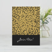 Golden Glam 5x7 Uitnodiging (Staand voorkant)