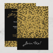 Golden Glam 5x7 Uitnodiging (Voorkant / Achterkant)