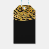 Golden Glam Cheetah Print Exotic Animal Print Cadeaulabel (Achterkant)