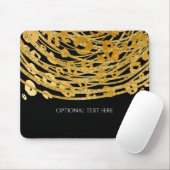 Golden Glam Cheetah Print Exotic Animal Print Muismat (Met muis)