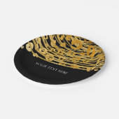 Golden Glam Cheetah Print Exotic Print Party Papieren Bordje (Gekanteld)
