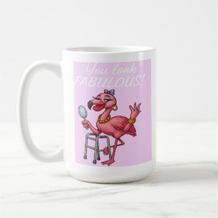 Golden Glam Flamingo Koffiemok