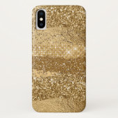 Golden Glam iPhone X Hoesje (Achterkant)
