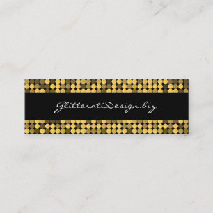 Golden Glam Skinny Bizcard Mini Visitekaartje