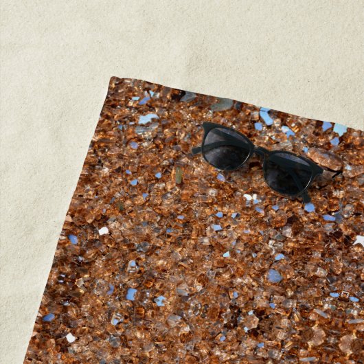 Golden Glass Bronze Glam Strandlaken (In situ)