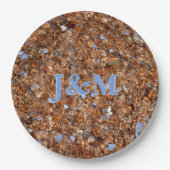 Golden Glass Bronze met Initialen Papieren Bordje (Voorkant)