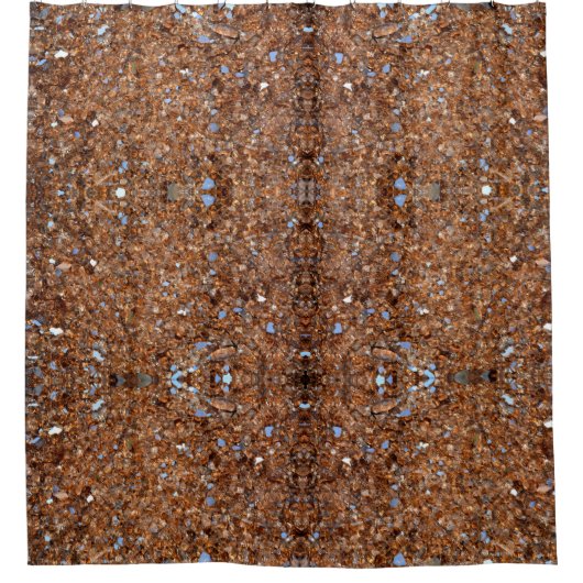 Golden Glass Brown Douchegordijn (Voorkant)