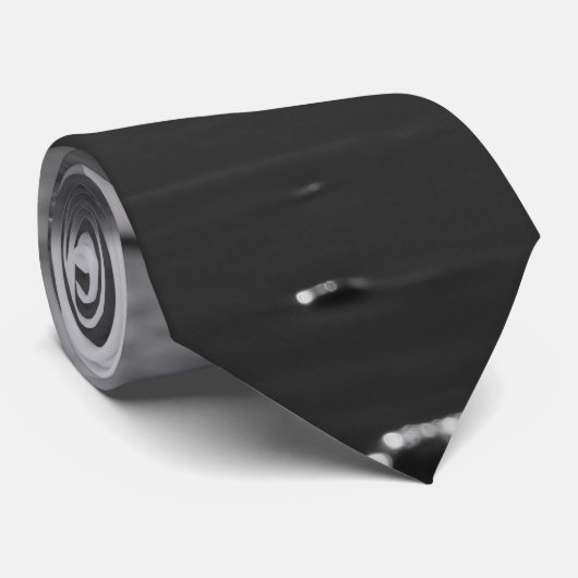 Golden Glassy Sand Grayscale-Stropdas Stropdas (Opgerold)