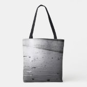 Golden Glassy Sand Grayscale Tote Bag (Achterkant)