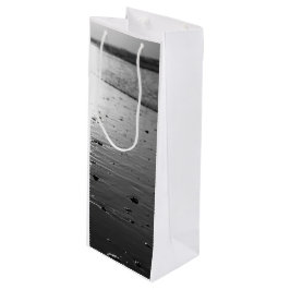Golden Glassy Sand Grayscale Wijn Cadeautas