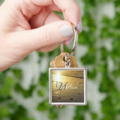 Golden Glassy Sand Sleutelhanger (Hand)