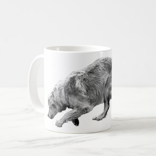 Golden Glide in Soft Winter Tones Koffiemok (Voorkant links)