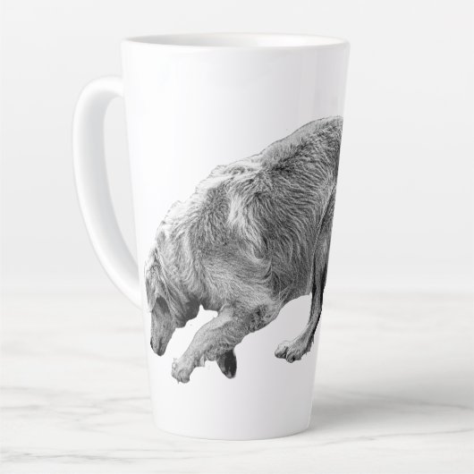 Golden Glide in Soft Winter Tones Latte Mok (Linkerhoek)