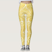Golden glimpende zwenken leggings (Voorkant)