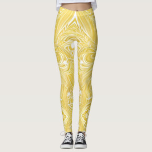 Golden glimpende zwenken leggings