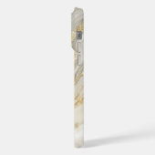 Golden Glitter Abstract Marble Pattern Monogram iPhone Hoesje (Linkerkant)