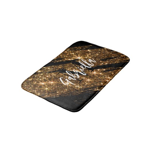 Golden Glitter Badmat (Gekanteld)