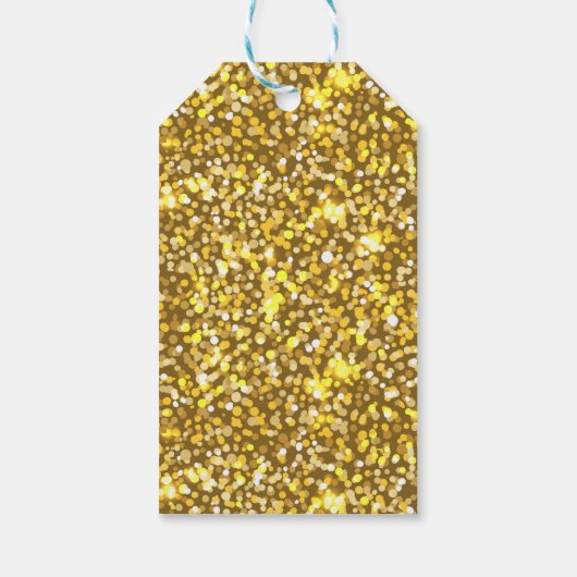 Golden glitter cadeaulabel (Achterkant)