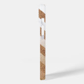Golden Glitter Chevrons Case-Mate iPhone Case (Achterkant / Links)